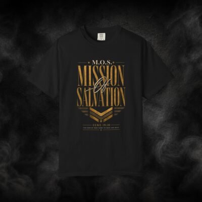 M.O.S. Mission of Salvation – Faith-Inspired Graphic Tee | Luke 19:10